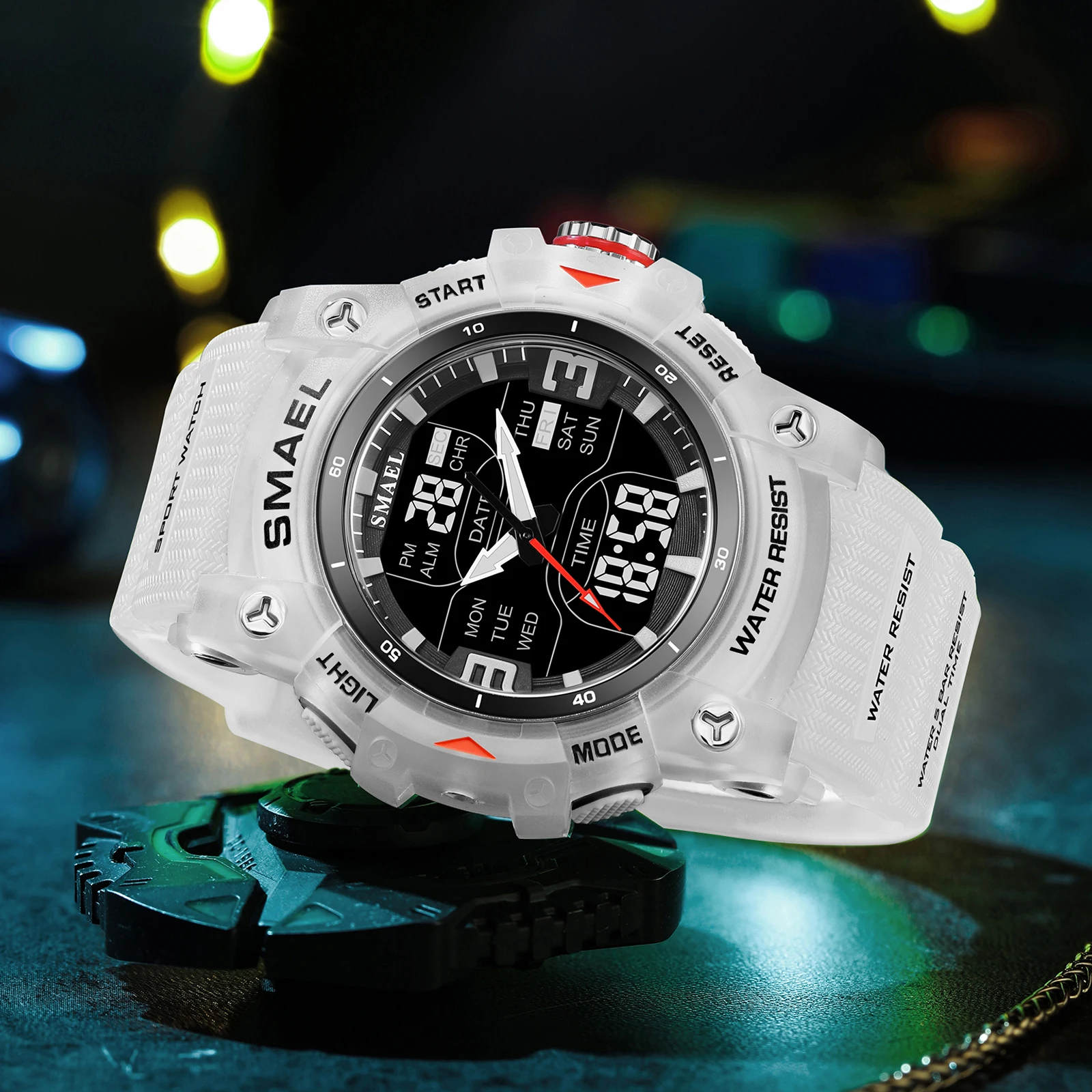 

Бренд SMAEL 8117, водонепроницаемые часы с дропшиппинг, будильник, ночник, молодая мода, деловые кварцевые спортивные наручные часы