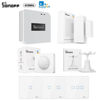 SONOFF RF BridgeR2 433 Smart Hub,DW2-RF Door Window Sensor, RF PIR Motion Sensor, DW2-RF Wireless Door/Window Sensor, RF Switch