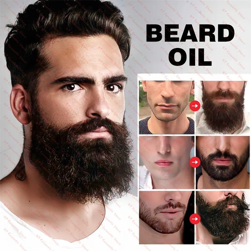 Natural Beard Care น้ํามันหอมระเหย Beard Growth Oil สําหรับชายหนา Fuller Longer Smooth เงาเคราผลิตภัณฑ์สุขภาพความงาม 30ml