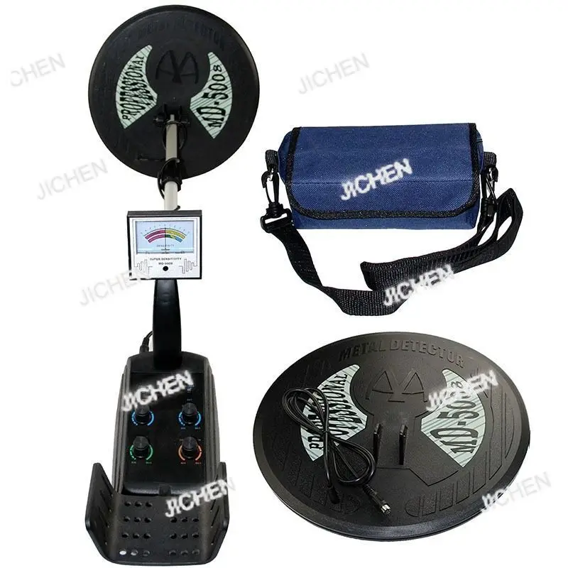MD-5008 كاشف المعادن تحت الأرض حفار الذهب أقصى عمق الكشف 3.5 متر ، ملفين متضمنة ، سماعة رأس مؤشر اختيارية