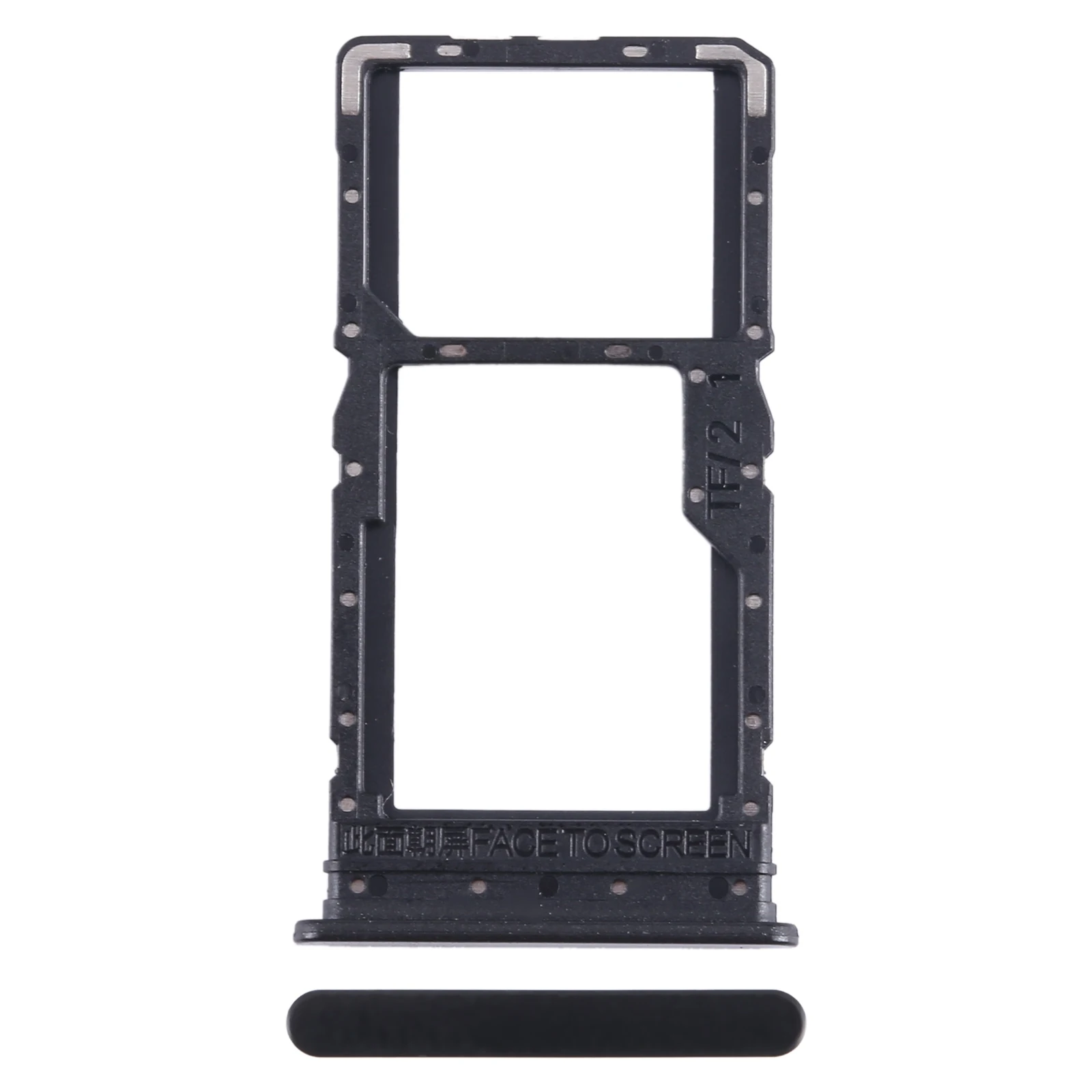 SIM Card Tray + SIM Card Tray / Micro SD Card Tray for Xiaomi Redmi 12 4G SIM Card Tray Slot Holder Drawer Phone Spare Part