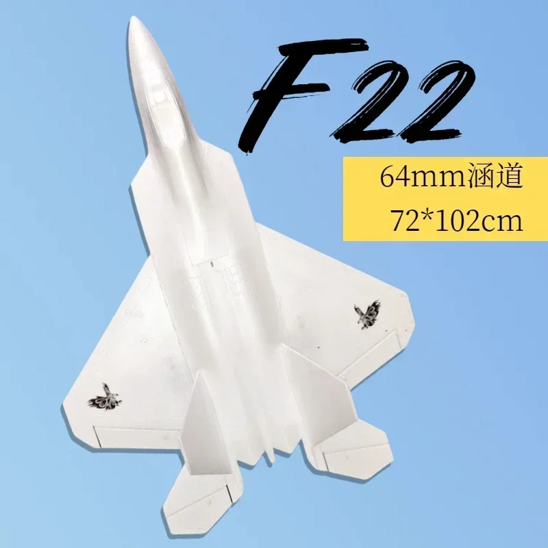 Nuovo F22 Raptor 64mm canale telecomando Epo Aircraft Fighter 72cm Wing Span Fixed Wing Aircraft regalo giocattolo di compleanno per adulti