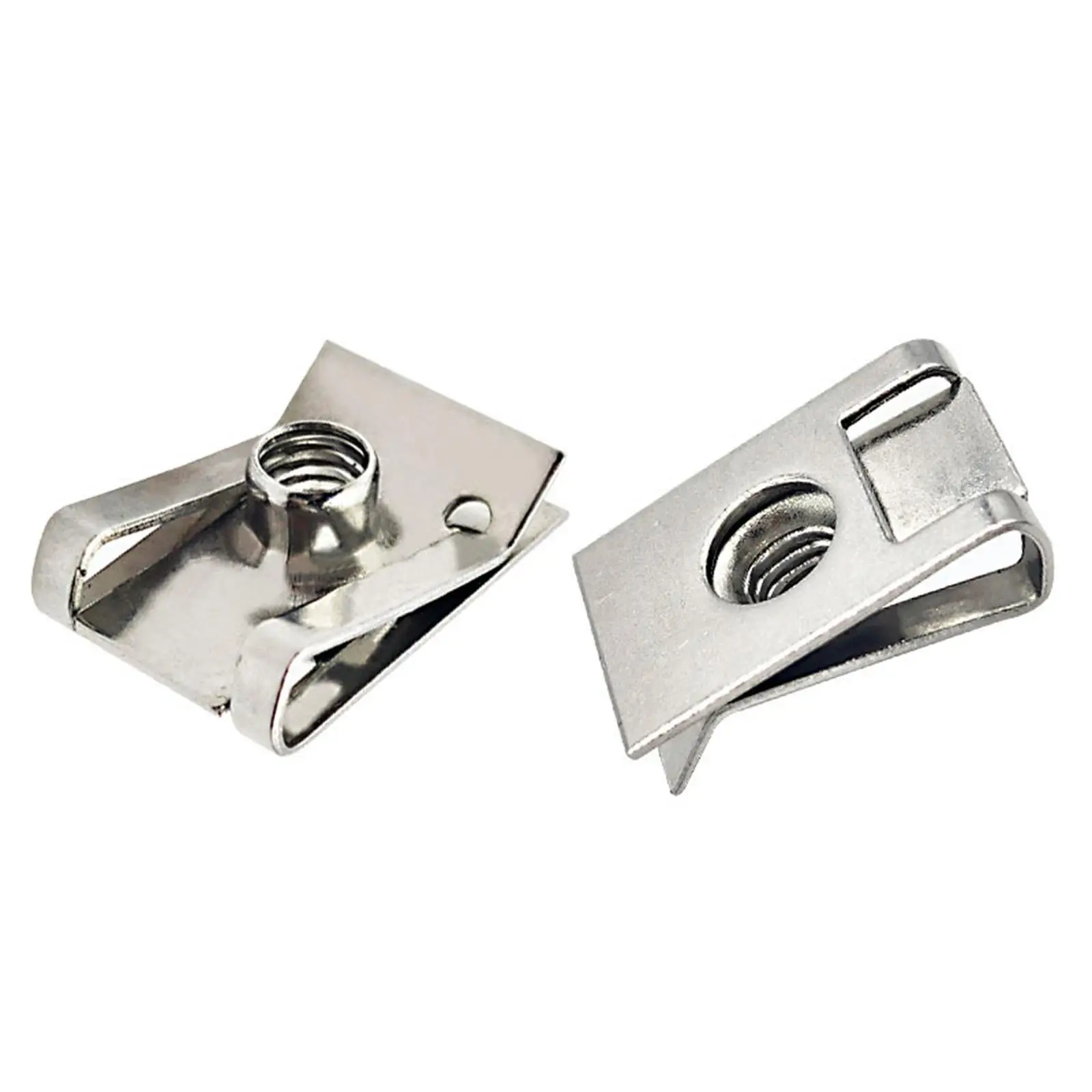 Automotive U Clip Stainless Steel Threaded Nut Fastener Set for Car Motorcycle M 3 Bolt Nut Installation