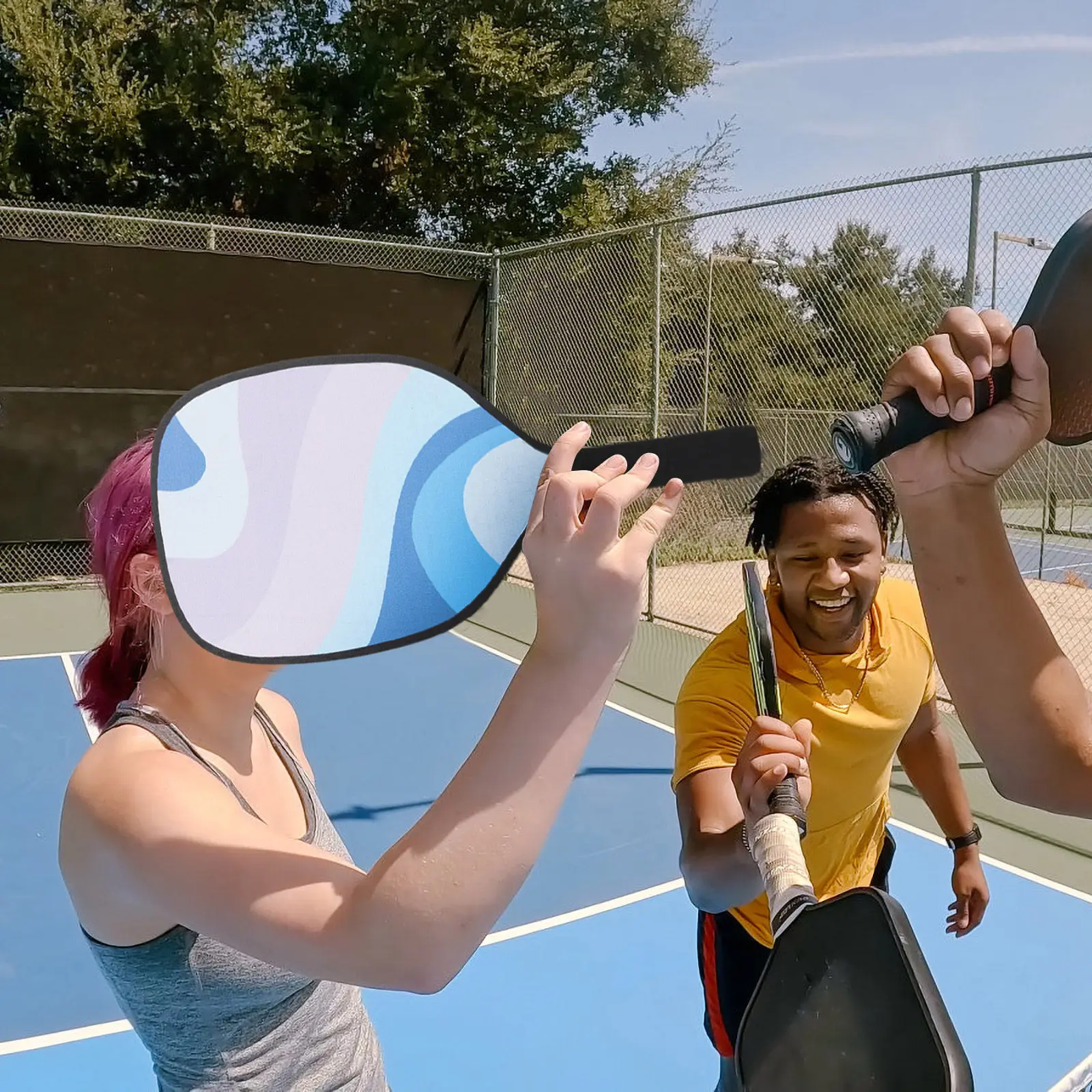 

1 комплект ракеток для пиклбола, идеальный размер, легкий вес, материал из АБС-пластика и дерева, спортивные принадлежности для улицы и дома, для детей и взрослых