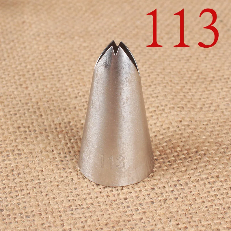 #113 Large Size Nozzle Icing Nozzles Piping Tip Pastry Tips Cup Cake Decorating Baking Tools Bakeware Create Leaf Leaves