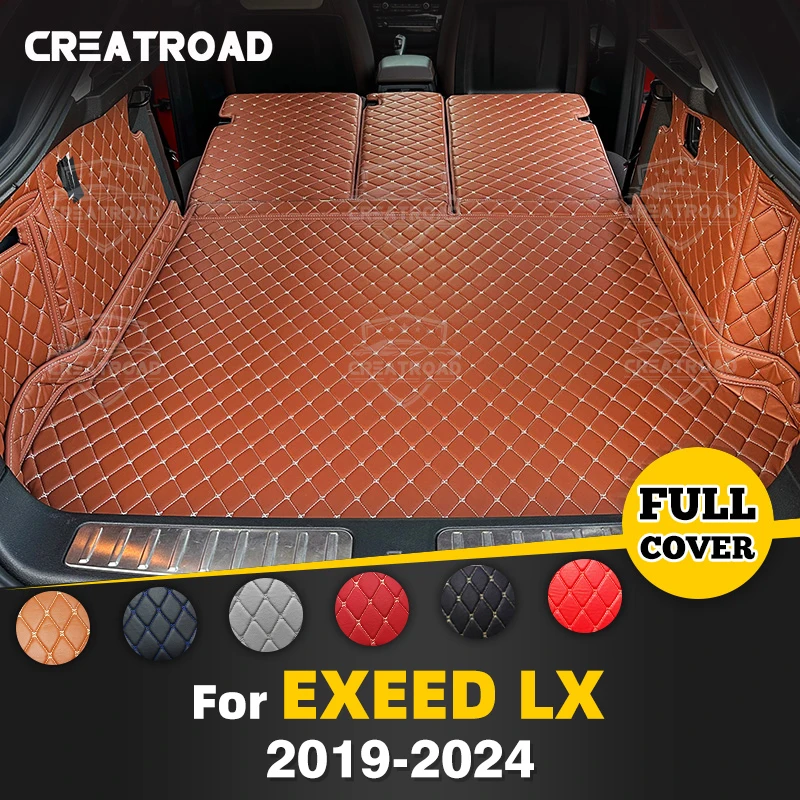 

Для EXEED LX 2019-2024 23 22 21 автоматический коврик для багажника с полным покрытием, автомобильный антигрязный коврик, защитный коврик, грузовой вкладыш, аксессуары для интерьера