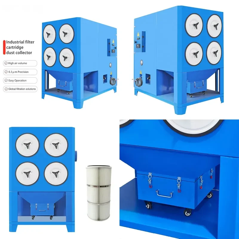 for Laser Cutting Dust Collector Industrial Pulsed Cylindrical Dust Collector for Indoor Use
