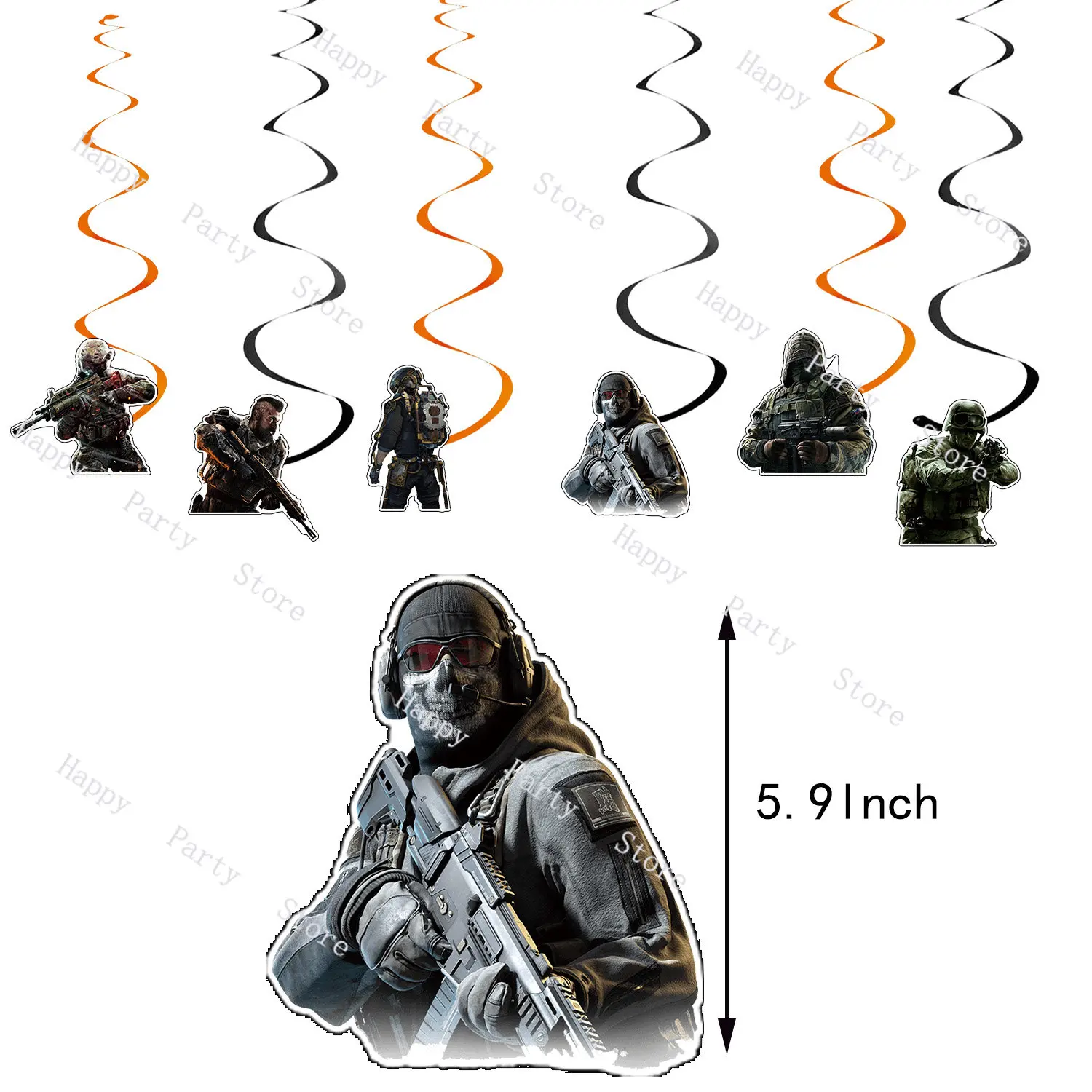 The Shooting Game Theme Call Of Duty Birthday Party Decoration Balloon Backdrop Banner Cake topper Party Supplies Baby Shower