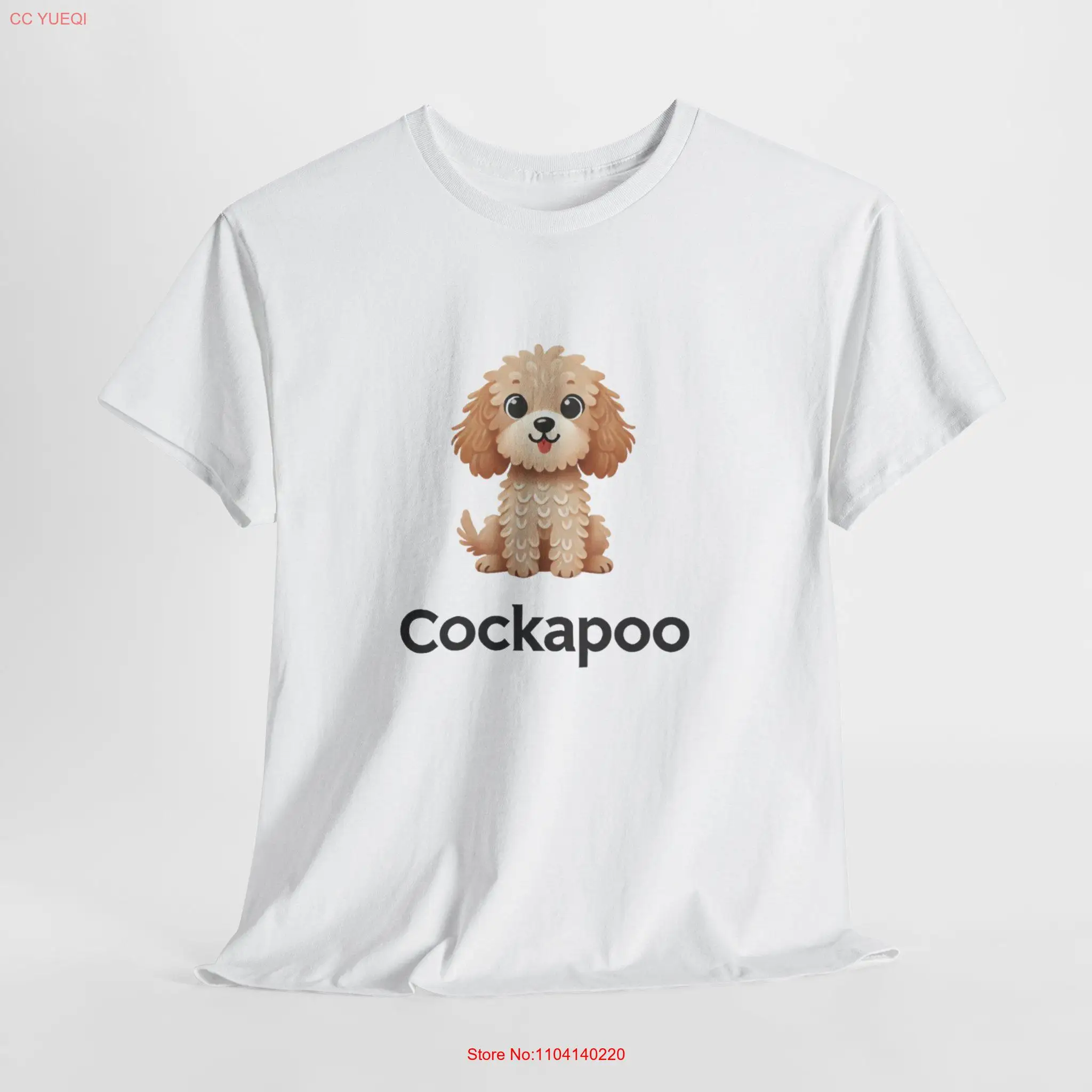 

Cute Cartoon Cockapoo T Shirt Adorable Illustration for Dog Lovers Parents and Pet Owners Fun Playful