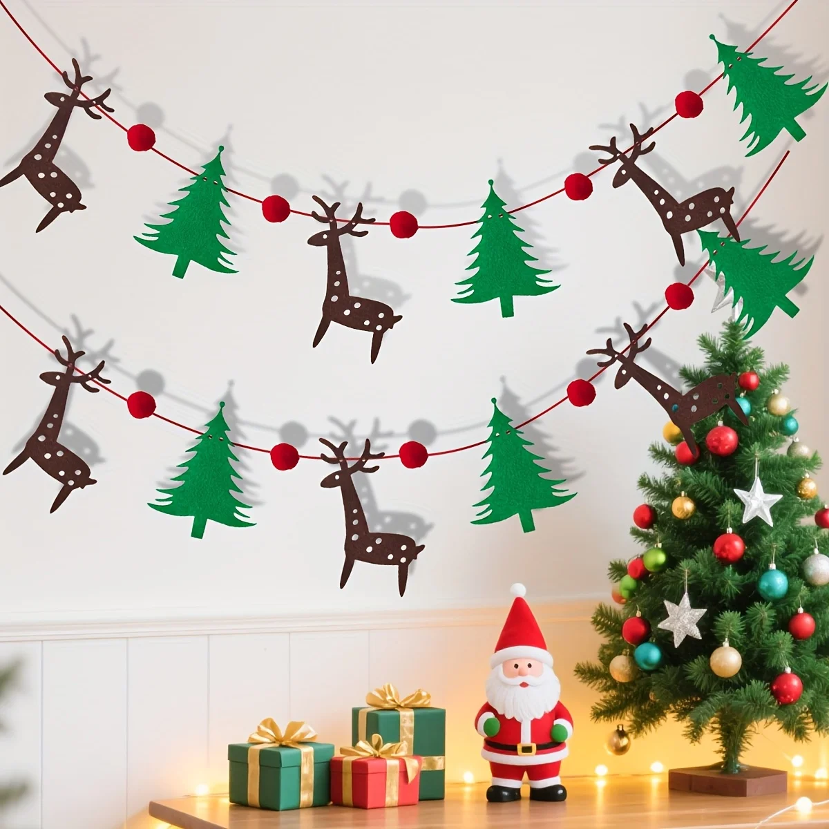 لافتة عيد الميلاد جارلاند عيد ميلاد سعيد زينة للمنزل 2025 شجرة عيد الميلاد الحلي هدايا نافيداد نويل سنة جديدة سعيدة 2026