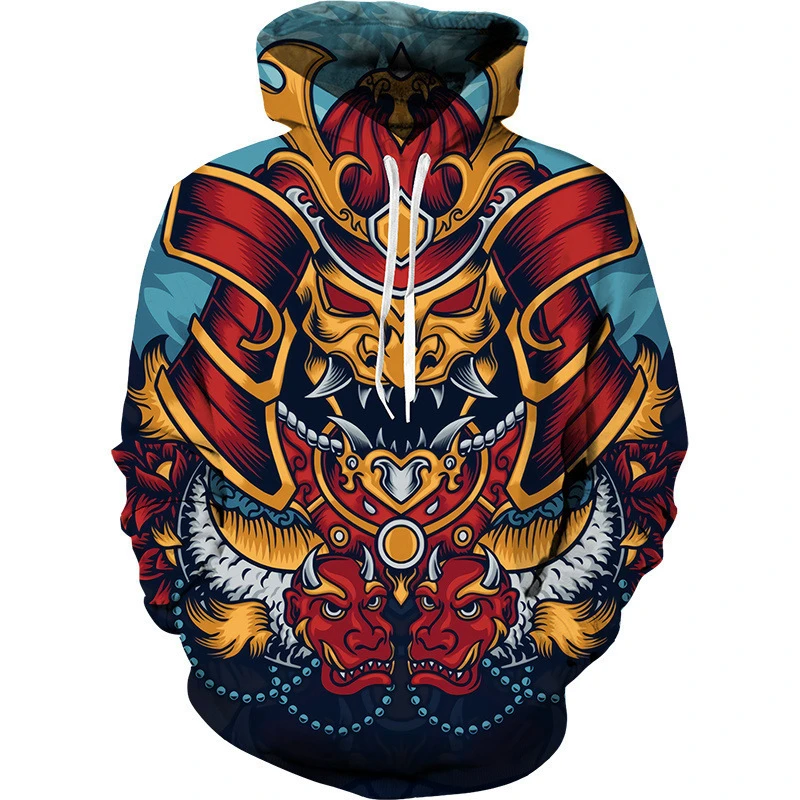 Newest Hot Anime 3d Hoodies Japanese Samurai Sweatshirt Men And Women Fashion Black Pullover Autumn Spring Men\'s Clothing