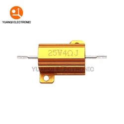 25W RX24 Aluminium Power Metal Shell Case Drahtwiderstand 0,01R - 30K 0,05R 0,15R 1R 2R 4R 5R 6R 8R 10R 50R 250R 500R 1K Ohm