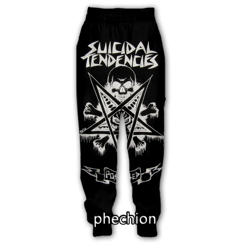 phechion New Fashion Men/Women Suicidal Tendencies 3D Print Casual Pants Novelty Streetwear Men Loose Sporting Trousers Q31