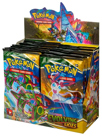 360Pcs English Pokémon TCG: Sword Shield Evolving Skies Booster Box Pokemon trade card 36 Pack Box Ready to ship gift
