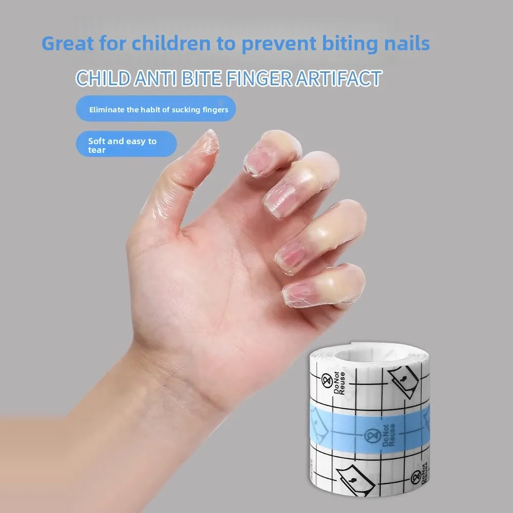 

Защитная пленка для пальцев от обгрызания ногтей, предотвращающая укусы, предотвращает, когда дети грызут свои руки.
