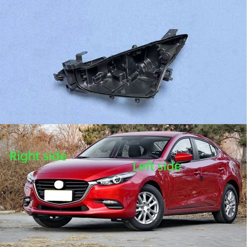

Для Mazda 3 Axela 2017 2018 2019, основание фары, задний корпус, сменная фара, дом, черный задний корпус