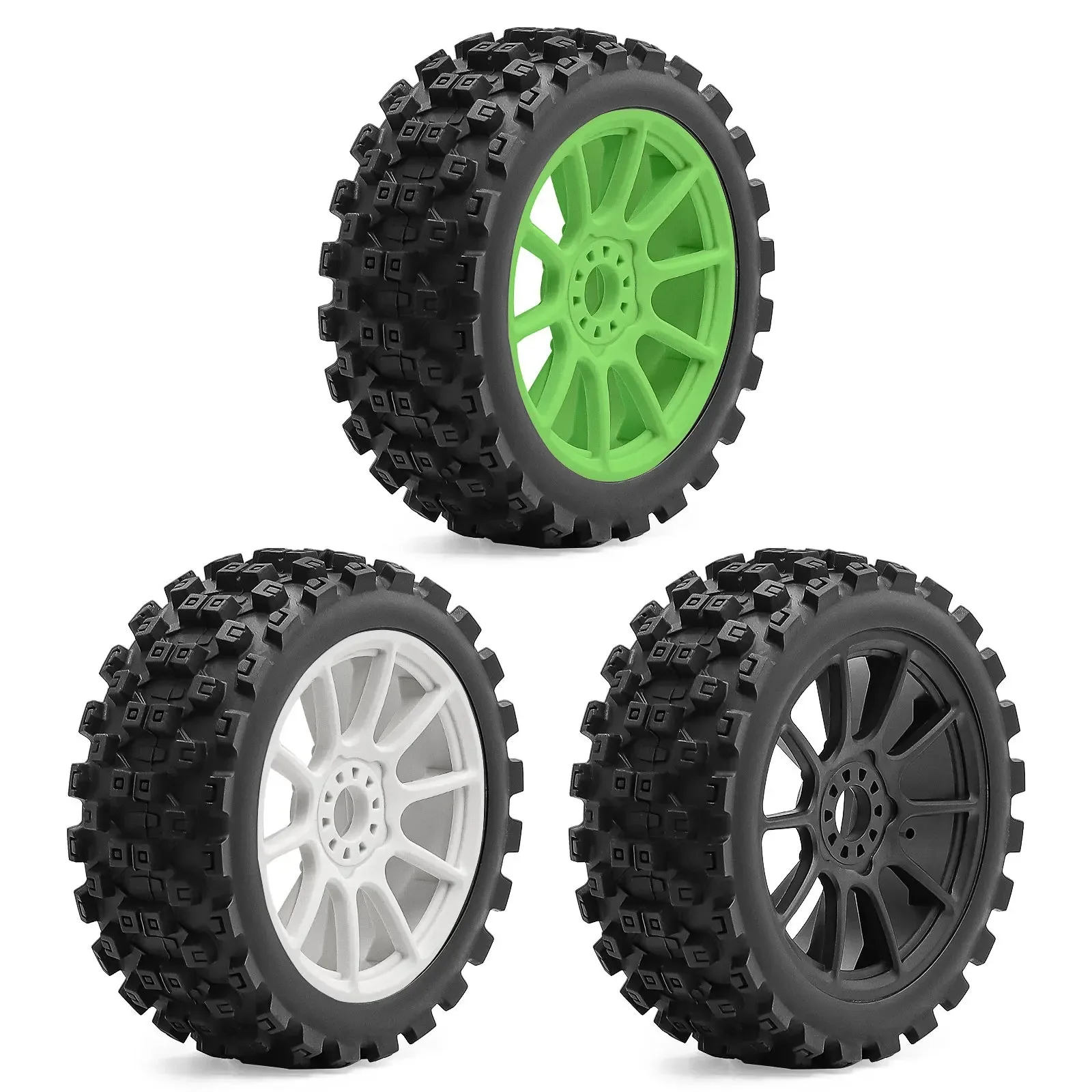 

Heavy Duty Claw Chocolate Off-Road Tires Wear Resistant 17mm Hex 4PCS Upgrade Kit for 1/8 ARRMA Typhon TRAXXAS Jato KYOSHO MP10