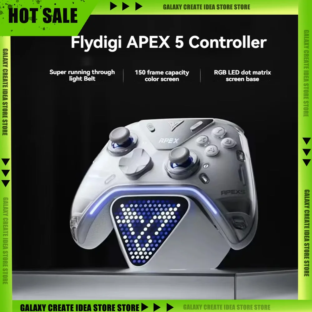 

Flydigi Apex 5 Wireless Game Controller For PC Switch Phone Tablet Computer Charging Dock Equipped With Cool RGB Screen Gamepad