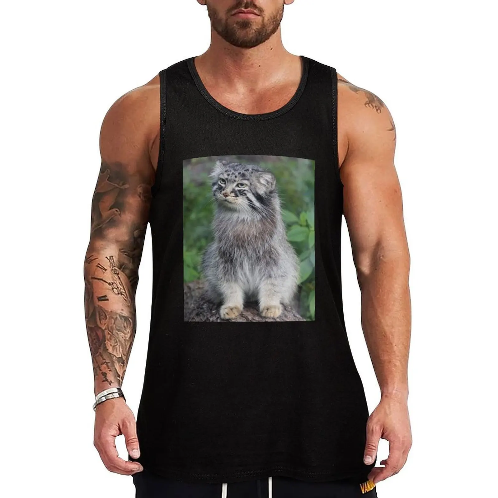 

Wild Cat Tank Top clothes for men summer T-shirt male gym shirt man