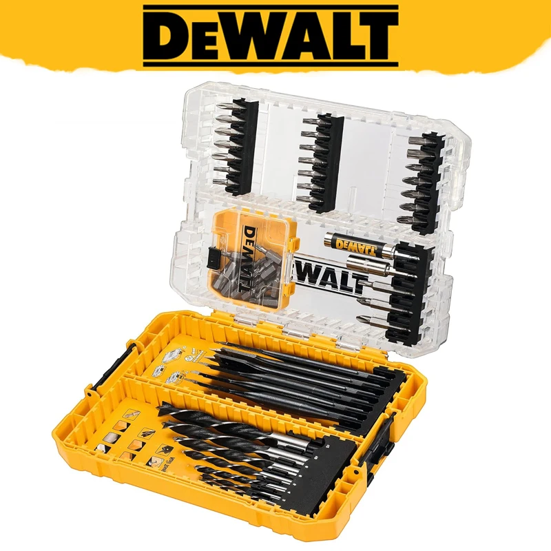 DEWALT DT70758 57Pcs Twist Drill Driver Bit Set Metal Wood Drill Multi-function Electric Screwdriver Bits Power Tool Accessories