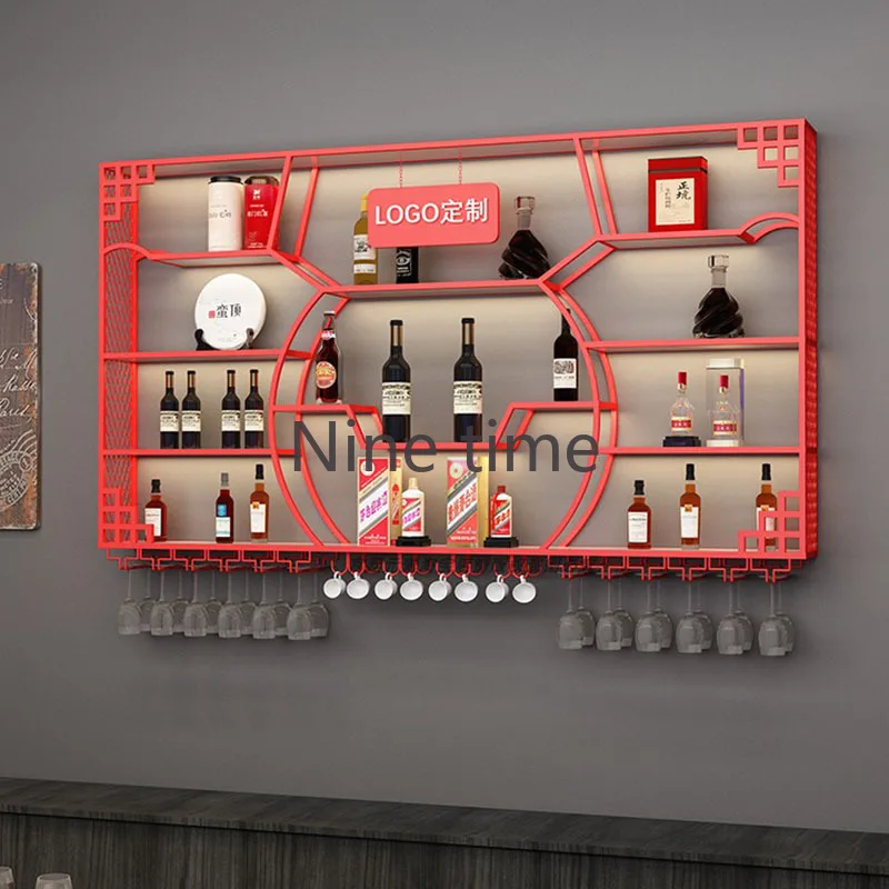 Buffet Metal Wine Cabinets Small Cocktail Traditional Holder Bar Cabinet Display Salon Adega Barzinho Wijn Kast Hotel Furniture