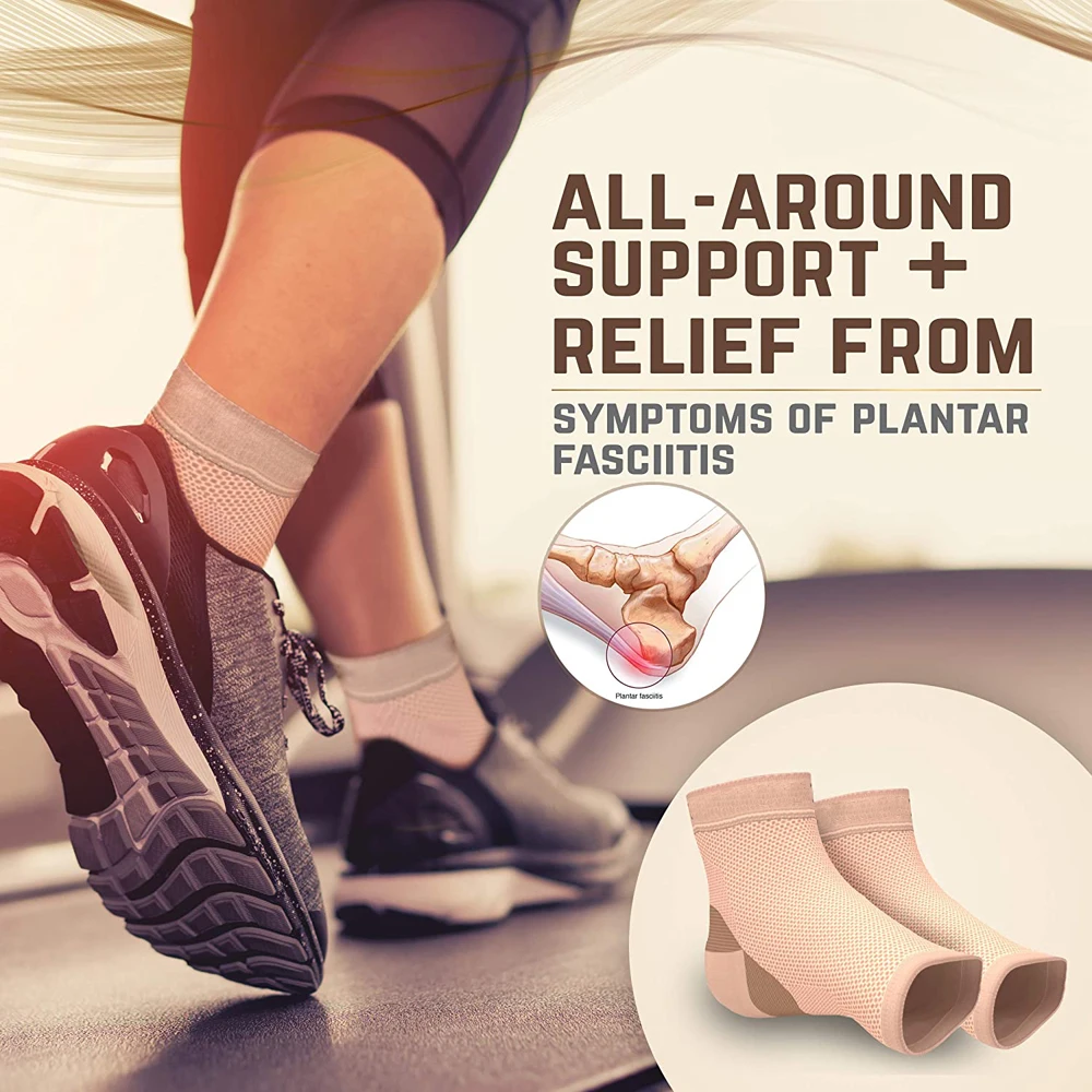 ข้อเท้ากีฬาถุงเท้าการบีบอัด Arch สนับสนุนสำหรับวิ่ง,ขี่จักรยาน,Foot Pain Relief,ข้อเท้าบวม,plantar Fasciitis