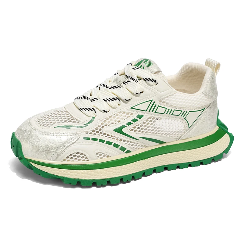 

Fashionable men's running shoes, new trend versatile sports mesh shoes, motorcycle men's breathable casual shoes