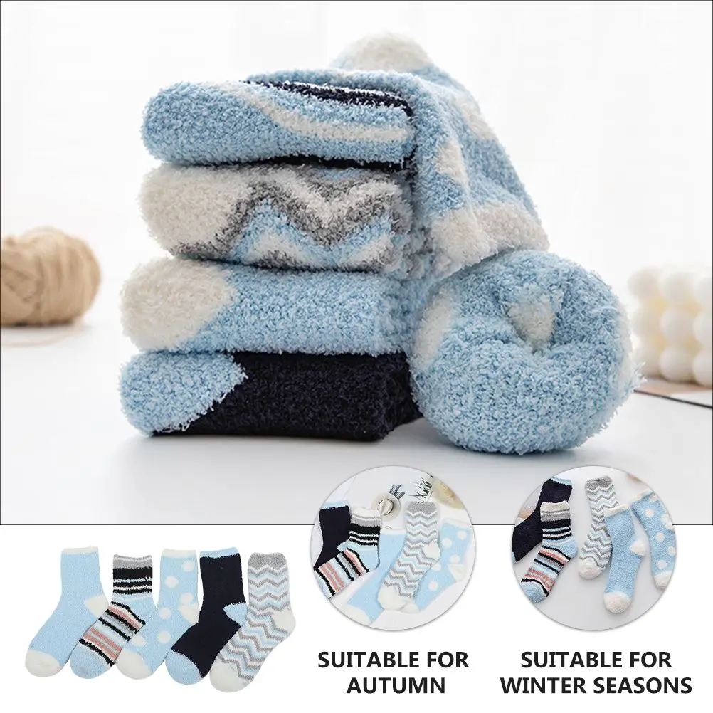 Calcetines cálidos gruesos para mujer, ropa elástica para dormir en el hogar, elegante, con absorción de humedad