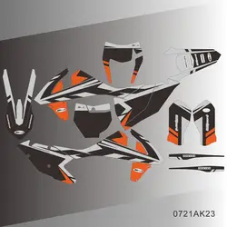 For KTM 125 250 350 450 500 SX SXF XC XCF 2016 2017 2018 EXC EXCF XCW 2017 2018 2019 Graphics Decals Stickers Background