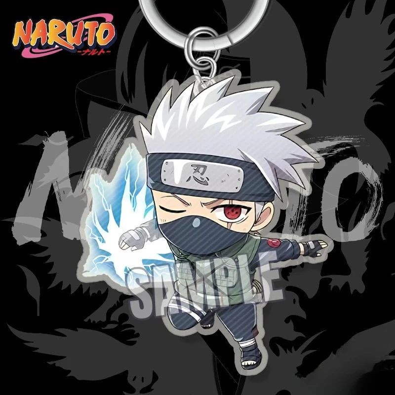 

Наруто аниме периферийные акриловые брелки милый персонаж мультфильма орнамент ключницы кулон украшение рюкзака брелок для ключей подарки