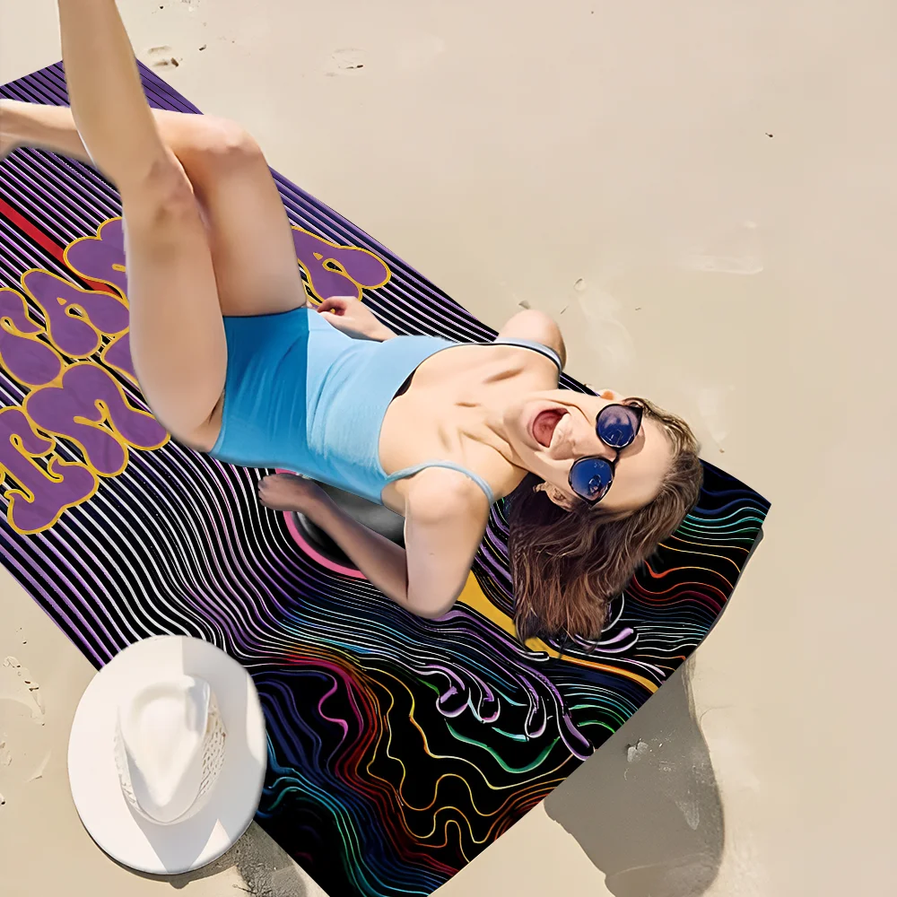 Tame Impala Psychedelic Microfiber Beach Towel Absorbent Quick Dry Soft Yoga Swimming Resort Mountain Climbing Towel