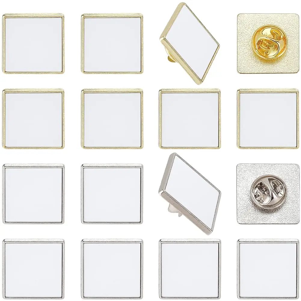 5 Stück Sublimationsrohlinge für Anstecknadeln, DIY Button-Badges, Sublimationsrohlinge für Basis-Pins, Sublimationsrohlinge für Flaggen-Pins, DIY Bastelbedarf zur Schmuckherstellung