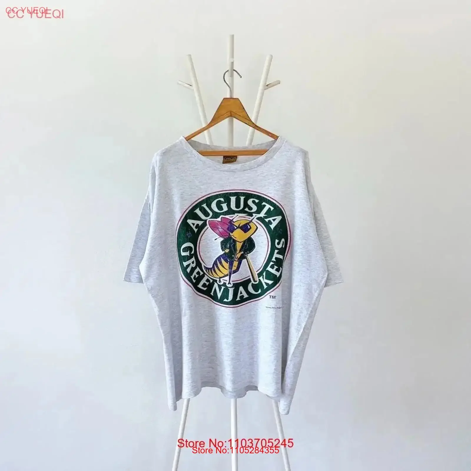 90s Augusta GreenJackets Milb baseball T Shirt XL vintage Washed Slightly graphic fashion streetwear Top For Everyday Wear