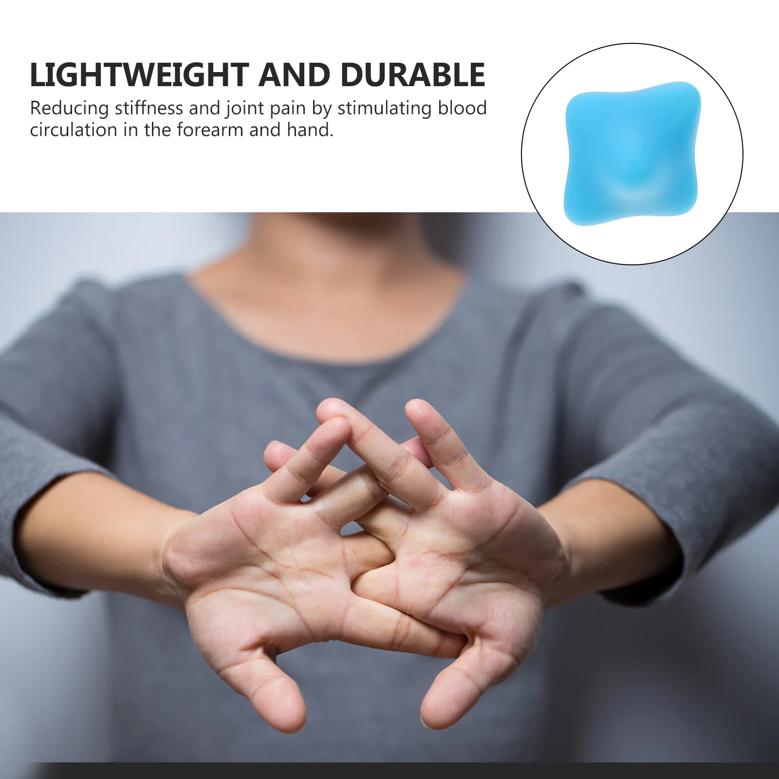 

Silicone Palm Massage Ball Compact Finger Workout Tool for Hand Rehabilitation Muscle Building Stress Reduction and Physical