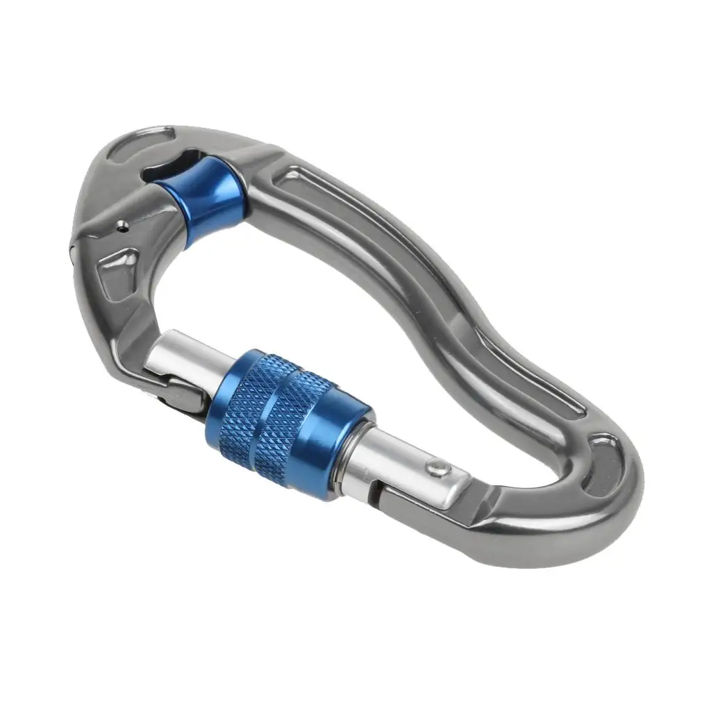 Outdoor Rock Climbing Mountaineering Carabiner Screw Locking Hook 25KN or 2500KG