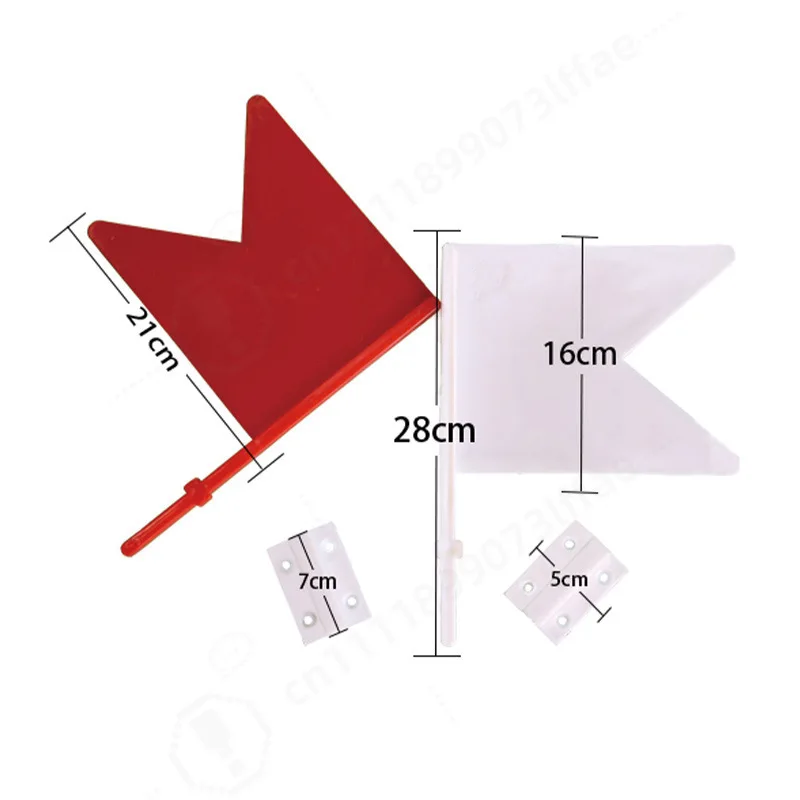 Red White Direction Flag Equestrian Obstacle Competition Marker Sign Stable Barn Riding Arena Guide Signal Accessory