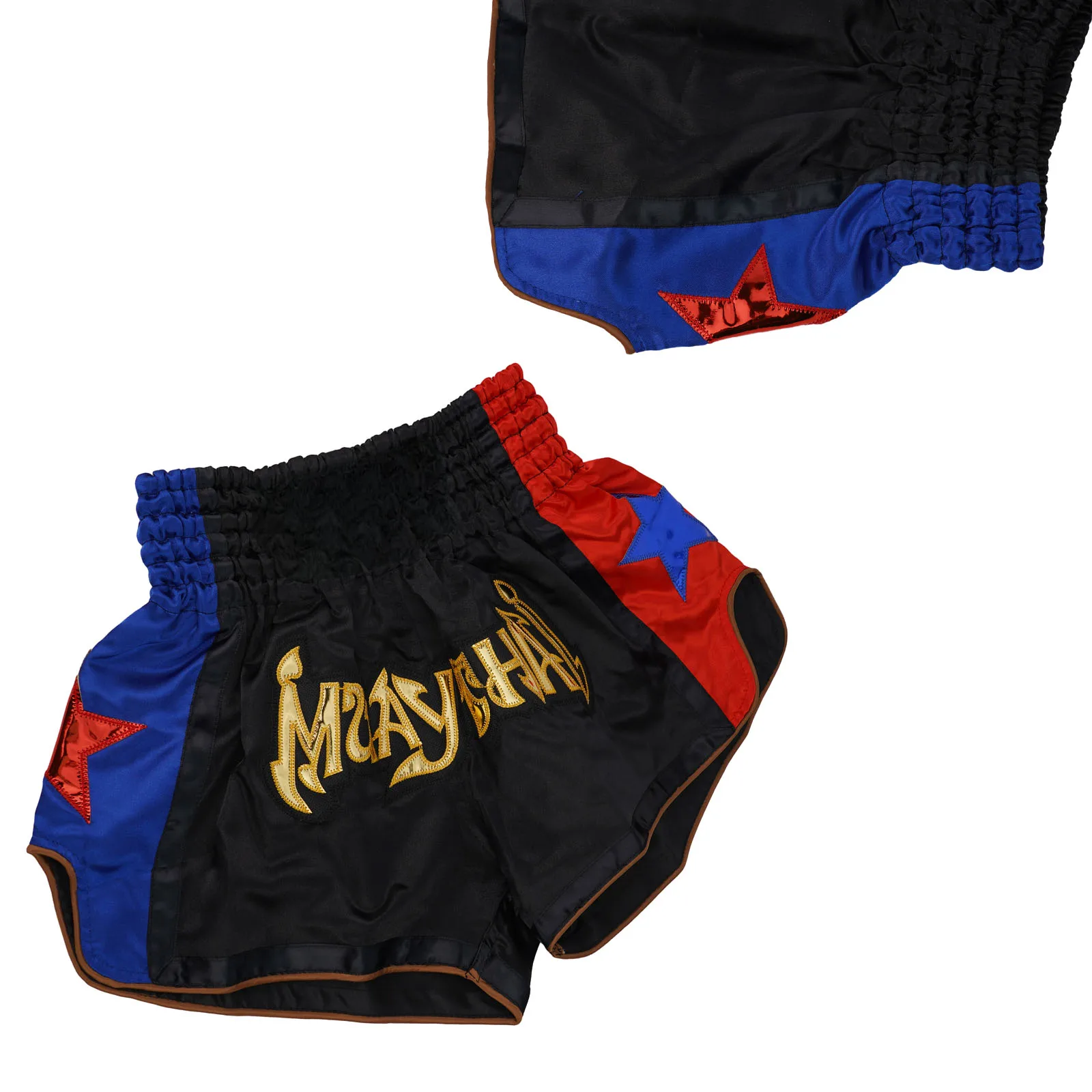 Muay Thai Shorts Men Women Chidren Patchwork Embroidery Boxing Grappling Shorts Kickboxing Training Gym Team Trunks