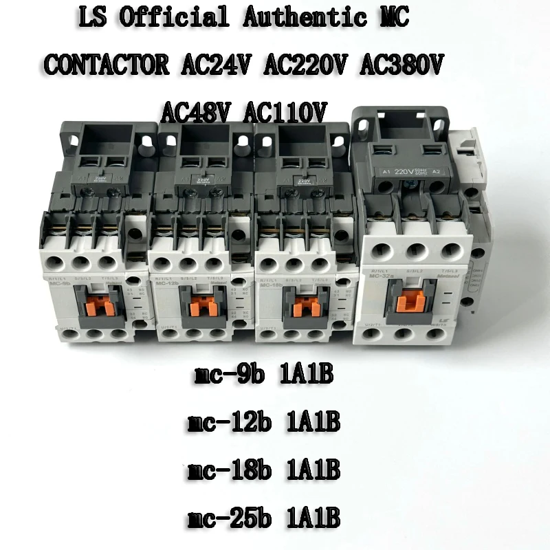 

LS Metasol AC Magnetic Contactor MC-9b MC-12b MC-18b MC-25b LS ELECTRIC AC220V AC110V AC24V AC48V AC380V 50/60HZ 1A1B