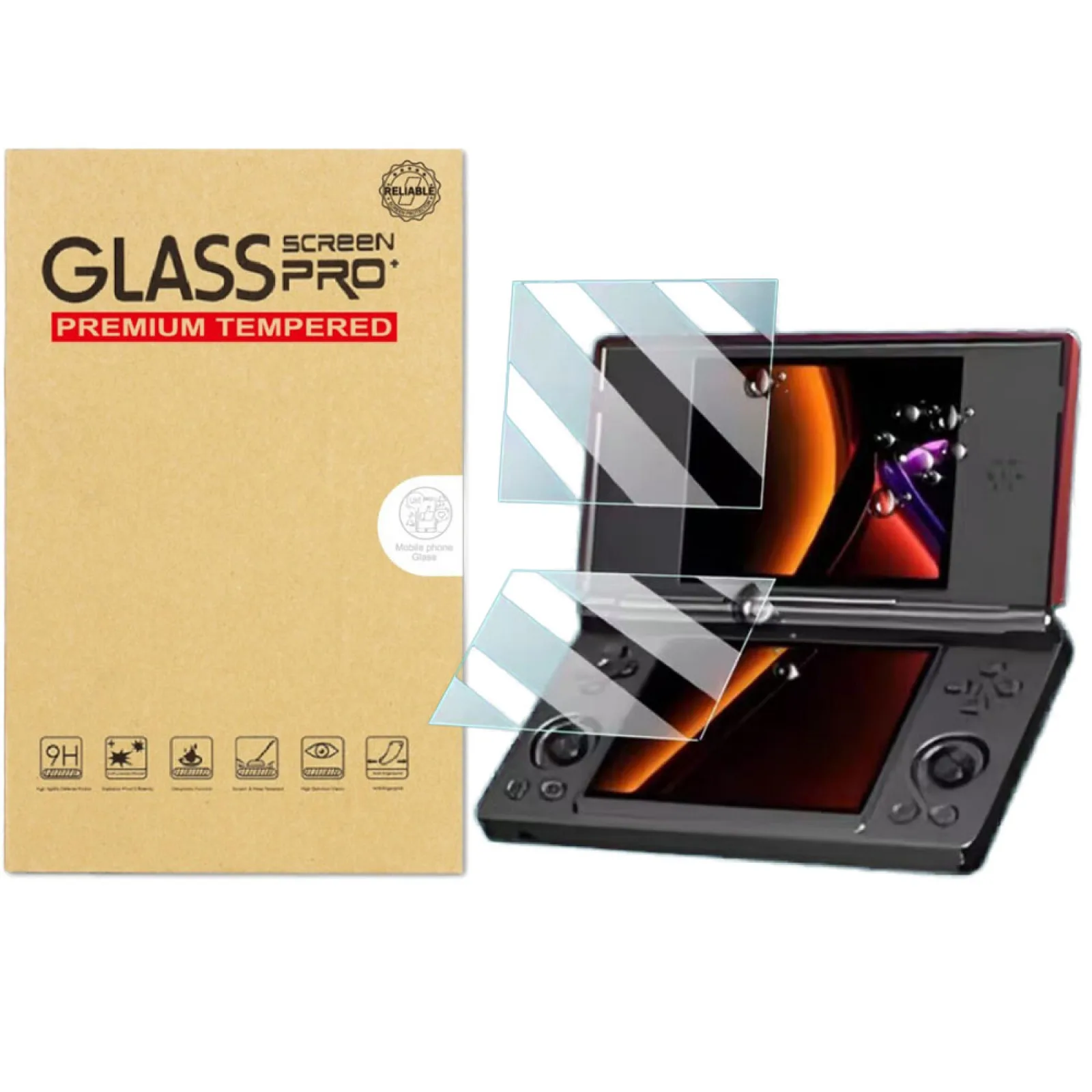 2pcs Tempered Glass Screen Protector Film for Anbernic RGDS Game Console Scratch Resist Protectors Film