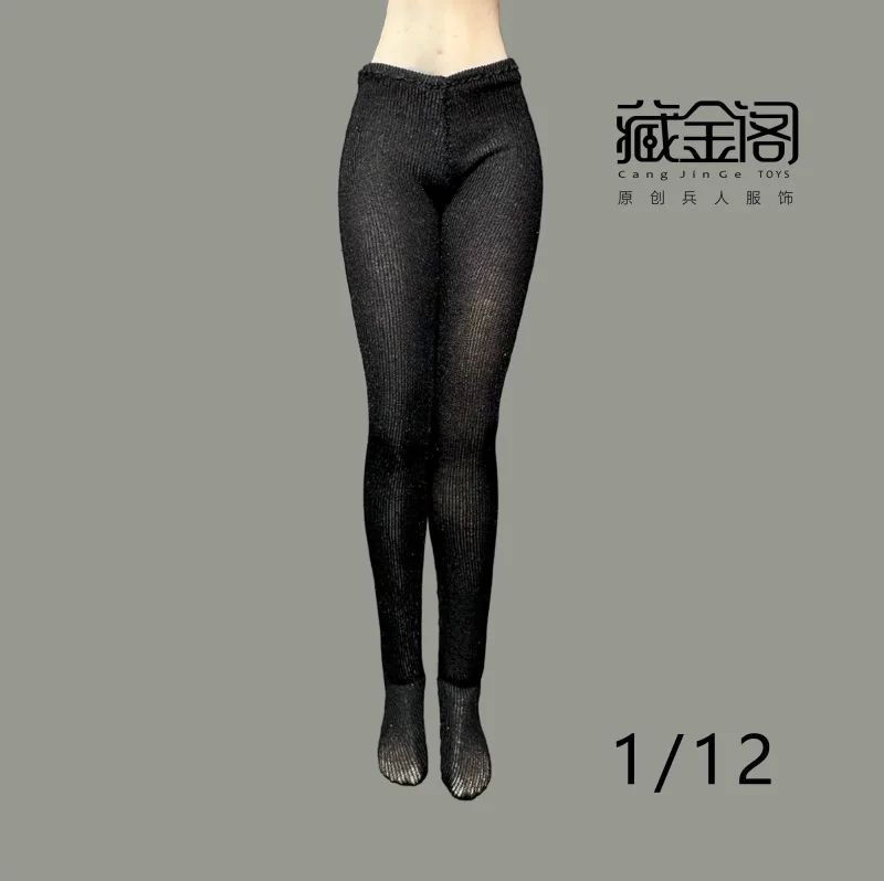 1/12 scale Tight Ice Silk Female Soldier Elastic Pants Underwear Set High Foot Socks Fit 6inch Action Figure Model Toys