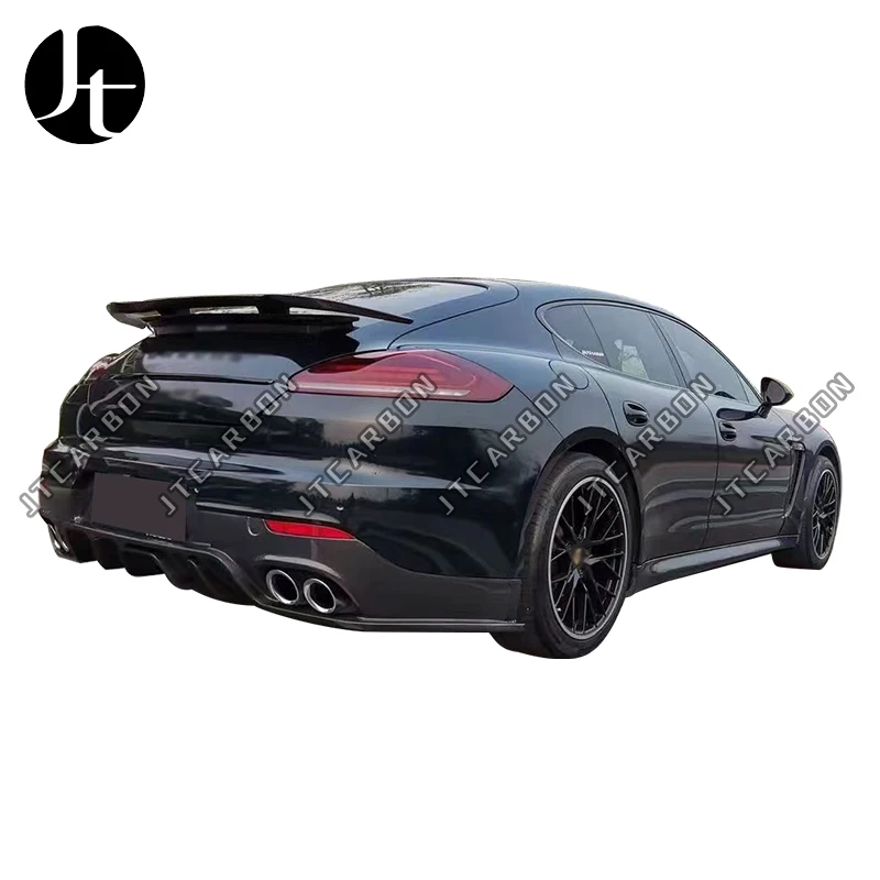 Real Carbon Fiber Spoiler For Porsche Panamera 970 970.2 Rear Wing Lip Spoilers body kit 2010-2016