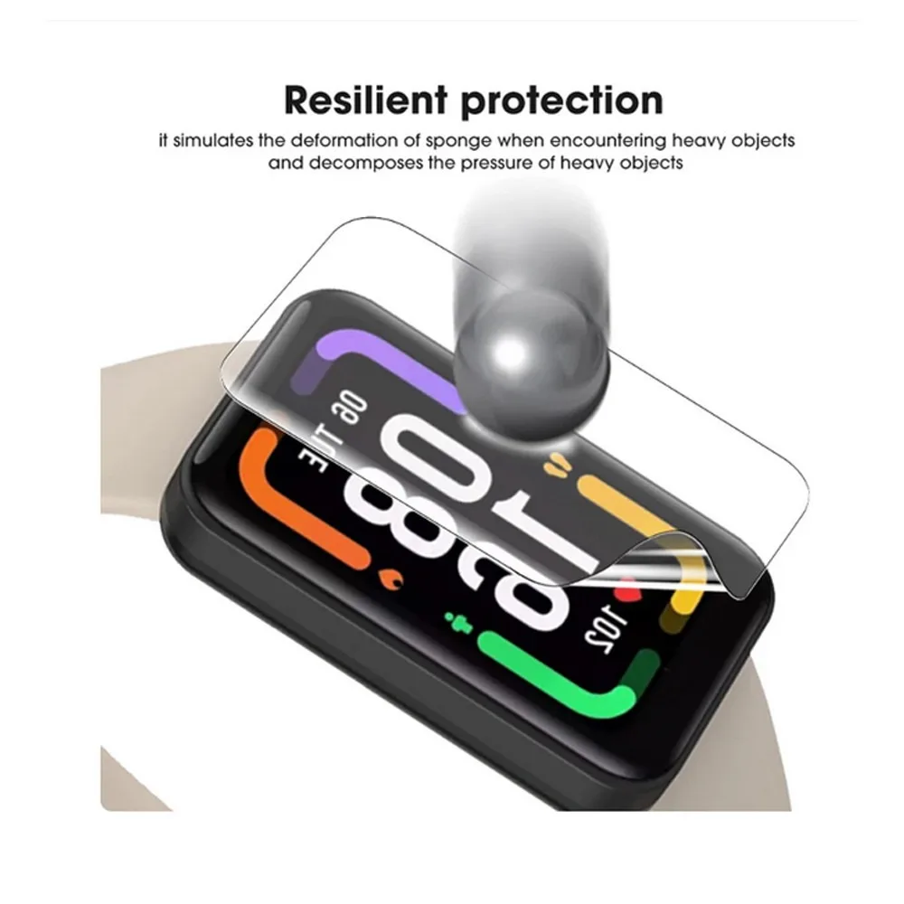 Soft TPU Film and PMMA Screen Protector For Redmi Band 2 Xiaomi Smart Band 8 Active