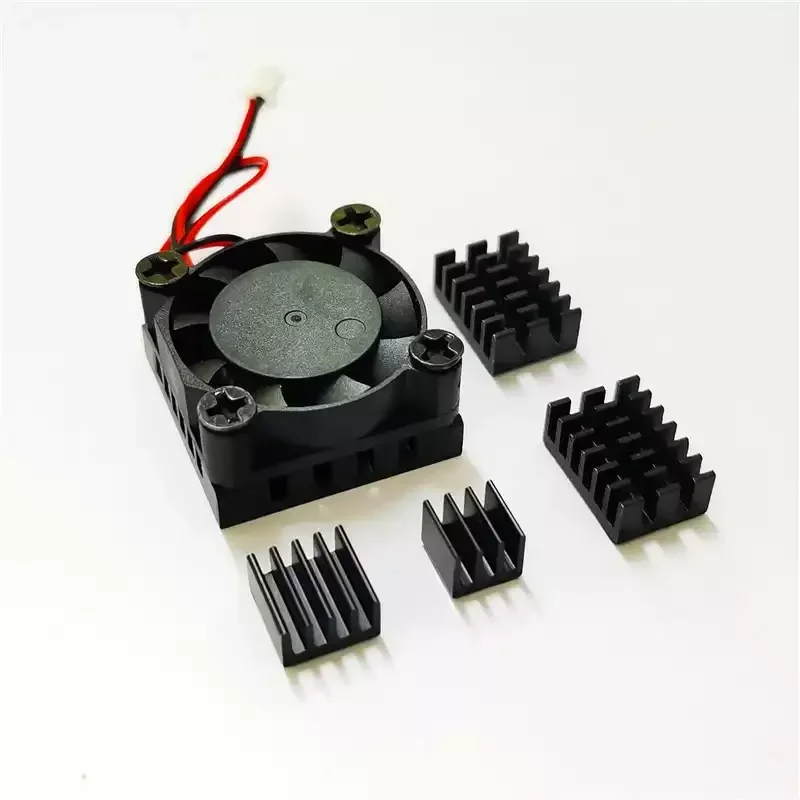 5Plus Cooling Fan with Adhesive Copper Base Development Board CPU Processor Radiator Heat Sink