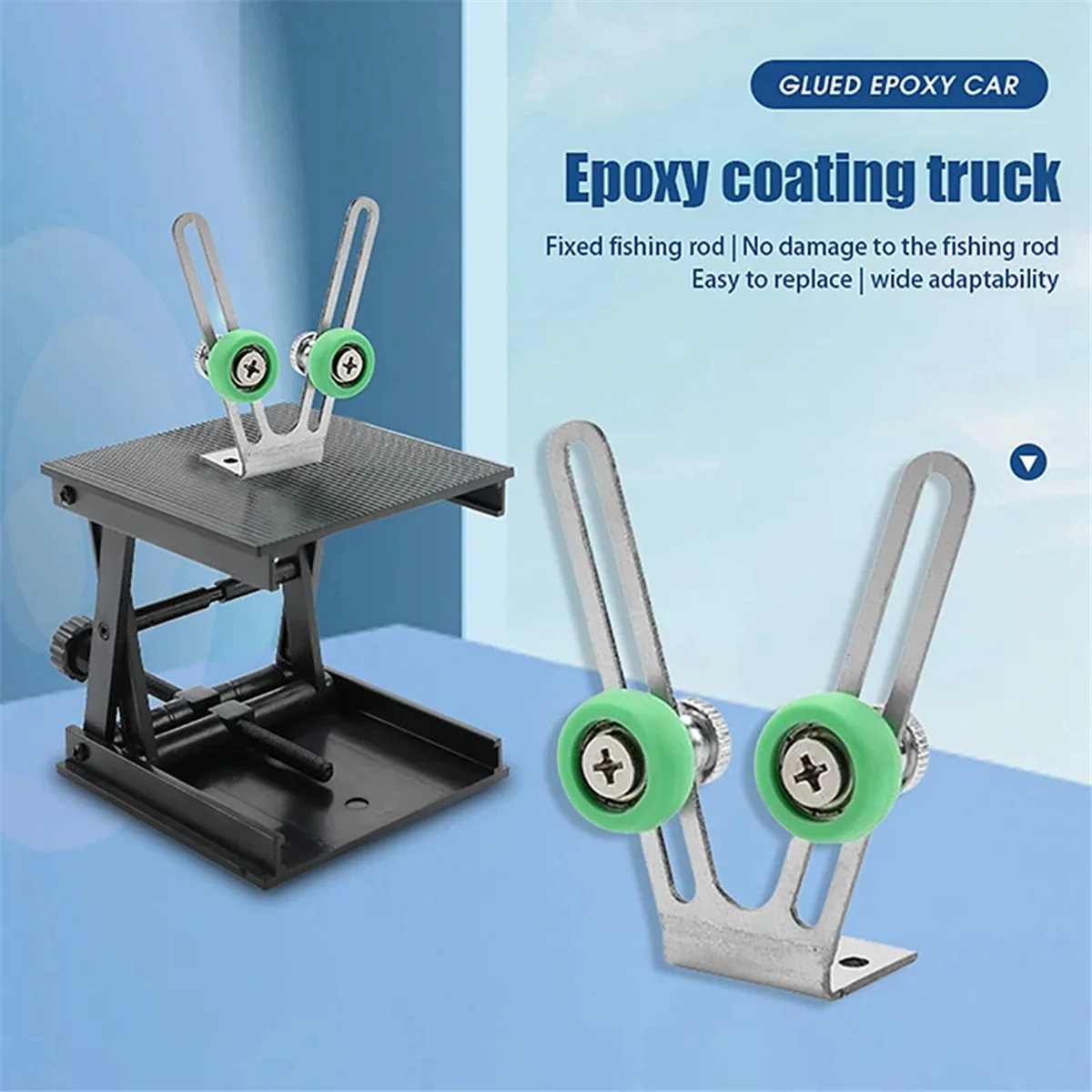 Fishing Holder Fishing Rod Winding Machine Support-Stand Rod-Building Tool Rod Repair Machine Fishing Tool