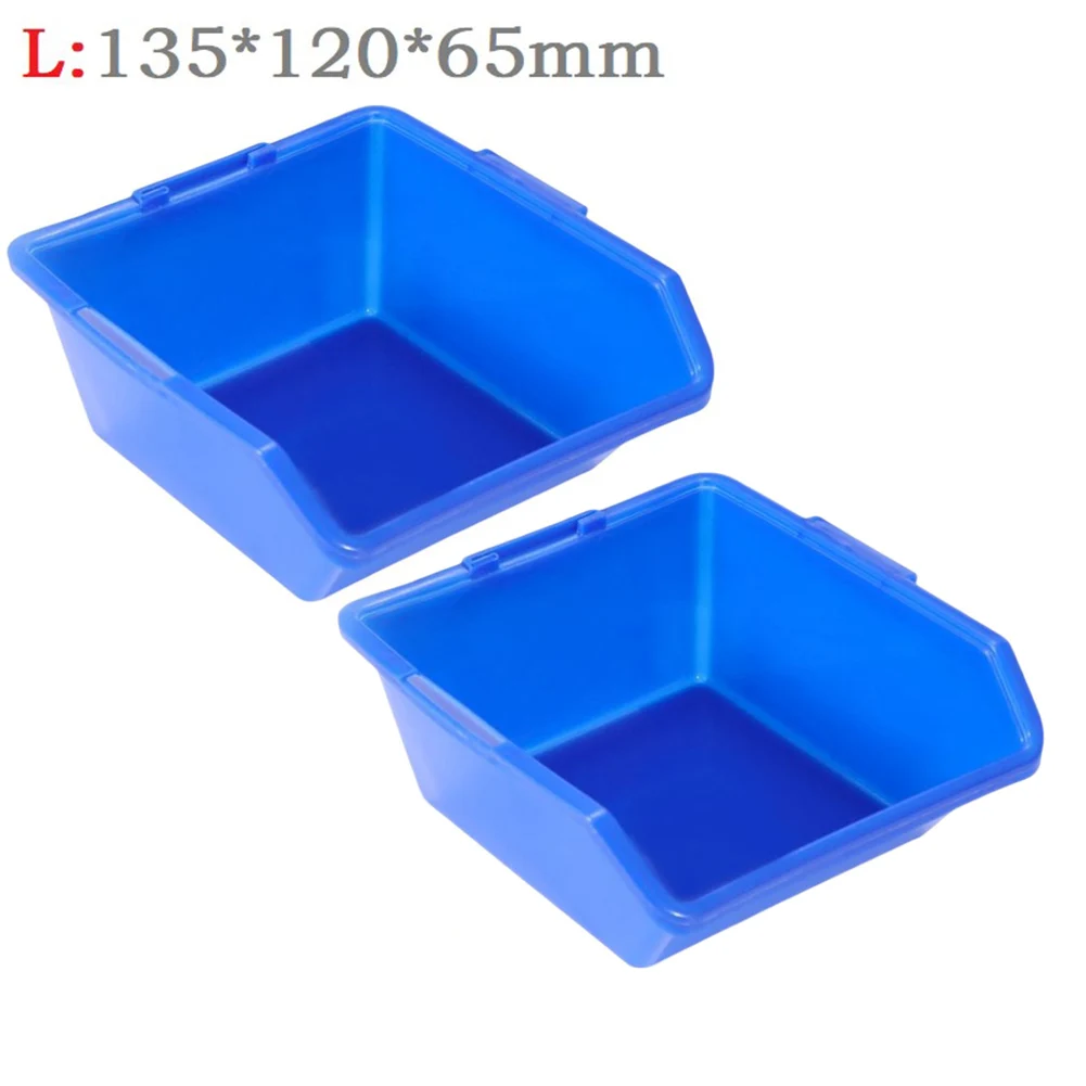 2pcs Storage Parts Box Workshop Goods Shelves Organizer Bin Screw Parts Hardware Classification Case PE Tool Accessories