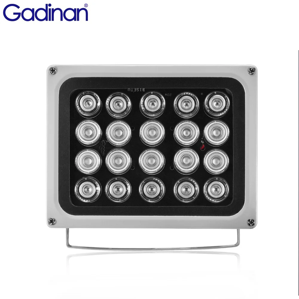 

Gadinan CCTV Fill Light illuminator 100m Night Vision LEDS infrared lamp 850nm Waterproof 20PCS IR LEDS Array for CCTV camera