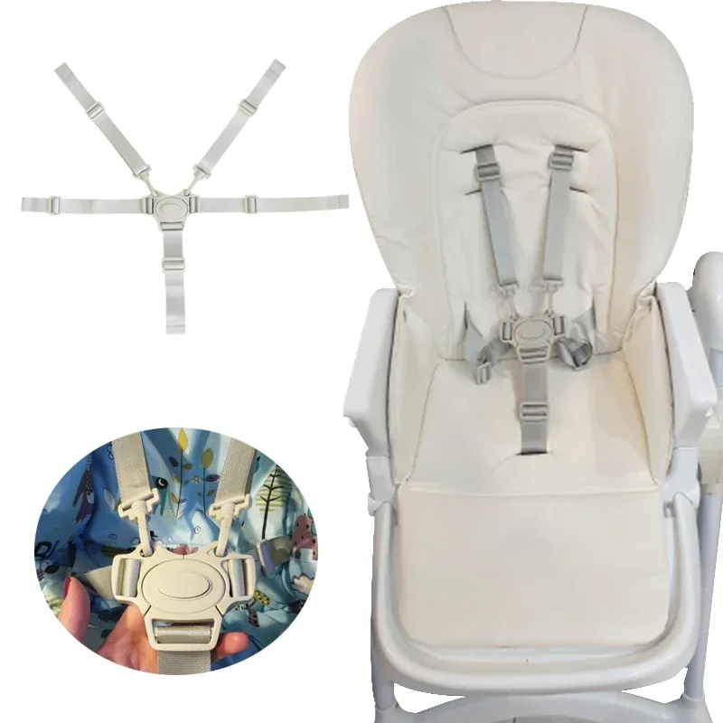 Baby Universal 5 Point Harness High Chair Safe Belt Seat Belts for Stroller Pram Buggy Children Kid Pushchair Child Dining Chair