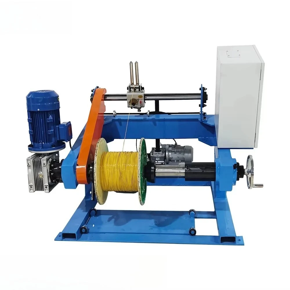 QP1400MM Shaftless Motorized Take-Up & Pay-Out Machinery Wire Layer Winding Machine Spool Machine Rewind