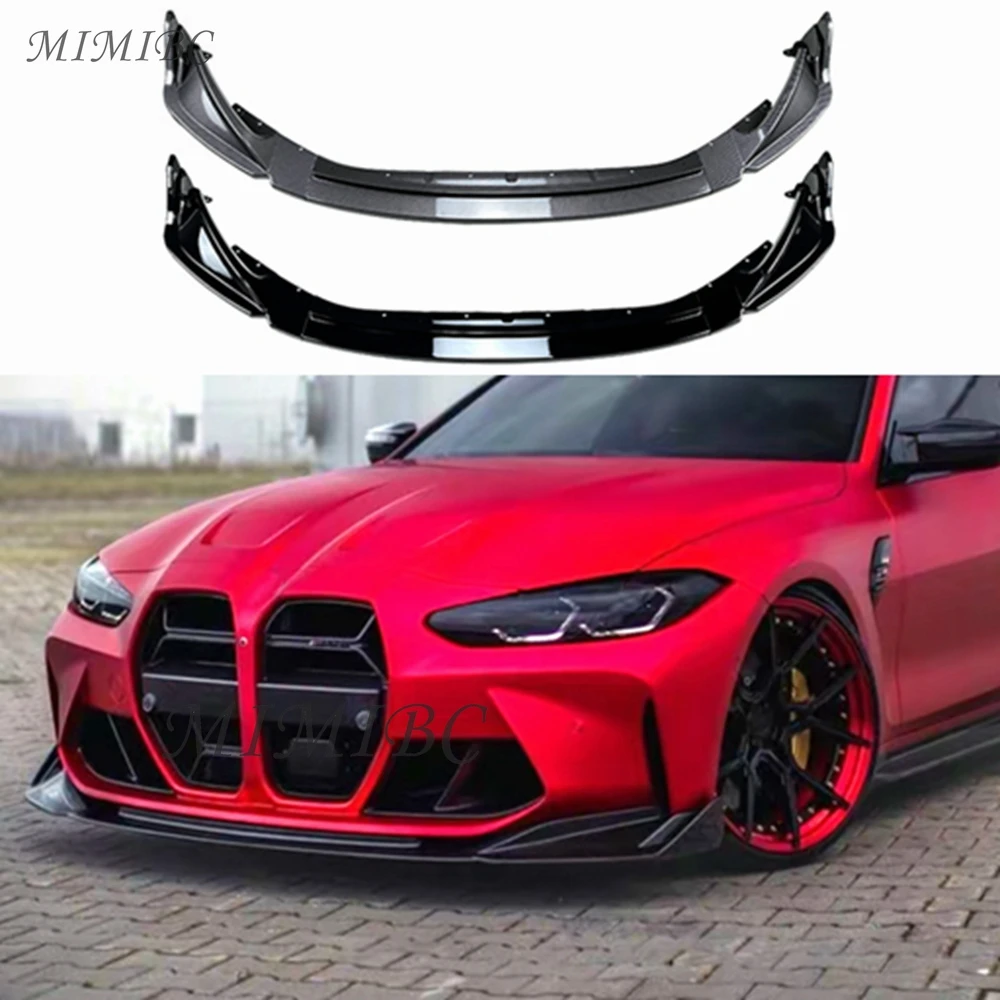 

FOR BMW G80 M3 G82 M4 2021-2024 Car Front Bumper Lip Splitter Diffuser Body Kits Spoiler Bumper Guard Protector Accessories