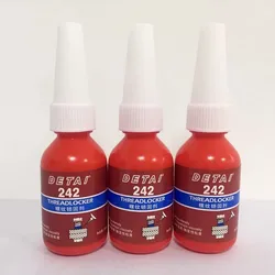 Cola anaeróbica azul anti-pressão, Bloqueio de parafuso anaeróbico, Vedação de fio adesivo, Rosca anti-corrosão, 1 garrafa, 10ml